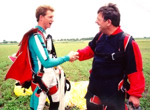 [Back on earth; shake that man's hand!]