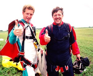 [Back on earth; thumbs up!]